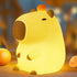 FULLOSUN Capybara Night Light, Capybara Gifts, Funny Capybara Birthday Gifts for Children Women Teenage Girls Boy Toddler - ABS+SIL Portable Squis...