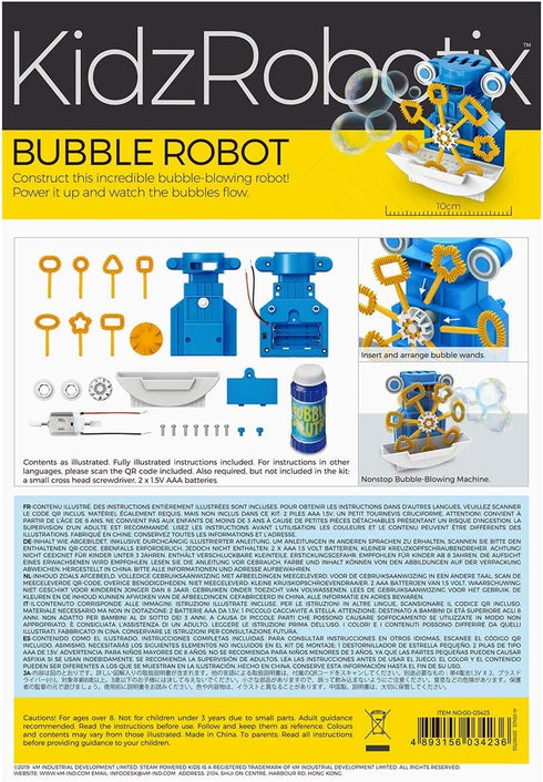 4M Bubble Robot KidzRobotics STEAM Powered Kids Science Kit...