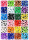 24 Style 800 pcs Evil Eye Beads for Jewelry Making, Evil Eye Charms with 1mm Hole...