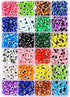 24 Style 800 pcs Evil Eye Beads for Jewelry Making, Evil Eye Charms with 1mm Hole...