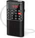Mini Pocket FM Walkman Radio Portable Battery Radio with Recorder, Lock Key, SD Card Player, Rechargeable Battery Operated, by PRUNUS(NO AM)...