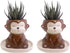 Cute Animal Ceramics Planter Small Succulent Pot Cartoon Shaped Plant Pot for Mini Plants Flower Cactus, Smooth Shiny Ceramic - Plants Not Include...
