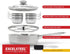 EXCELSTEEL Non Stick Easy Use Rust Resistant Home Kitchen Breakfast Brunch Induction Cooktop Egg Poacher, 6 Cup, Stainless Steel, Round...