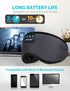 Sleep Headphones Wireless Bluetooth, TOPOINT Eye Mask for Sleeping with Microphone Handsfree, Silk Sleep Mask for Side Sleepers Men Women (Black)...