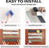 8 Pcs Black Brown Gray Felt Pin Board Bar Strips Bulletin Board ?Self-Adhesive Bulletin Board Bar Strips?Cork Boards for Walls with 35 Pushpins, f...