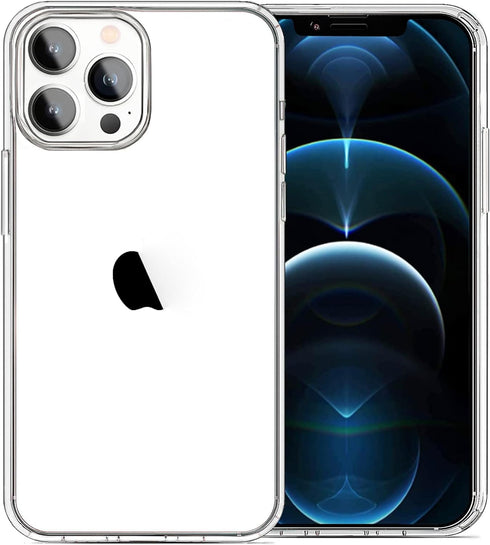 Compatible with iPhone 12 Pro Max Case Clear, Transparent Soft Shockproof Protective Slim Thin Bumper Cover Phone Case...