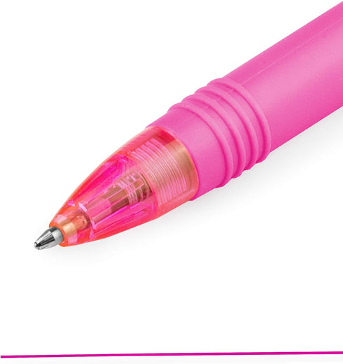 Zebra Z-Grip Smooth Ballpoint Pen - 1.0mm - Funky Flame - Stripe Barrel - Blue, Pink, Violet - Pack of 12...