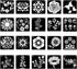 40 Pcs Floral Painting Stencils 6x6 Inches flower stencils for painting, Scrapbook and Art Projects (2 IDENTICAL Sets)...