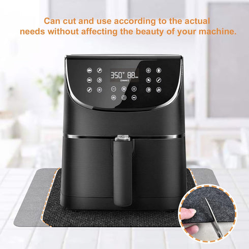 Heat Resistant Mat for Air Fryer, 2 Pcs Heat Resistant Pad Countertop Protector Mat Coffee Maker Mat for Countertops with Sliding Function for Air...