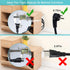 Short Outdoor Extension Cord with On/Off Switch - 1.5FT Waterproof 3 Prong Extension Cord with Inline Switch, 1875W Heavy Duty Black SJTW 14AWG Gr...