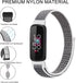 3 Pack Nylon Bands Compatible With Fitbit Luxe for Women Men, Adjustable Breathable Sport Strap Loop Replacement Wristbands for Fitbit Luxe Fitnes...