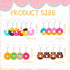 Yinkin 30 Pieces Donut Party Favors Sweet Donut Keychain Kids Key Chains for Backpacks Sweet Donut Theme Keychain Pendant for Kid Toy Ornament Sou...