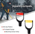 MroMax Shovel D Grip Handle, 1-1/4" Inner Diameter 32mm PVC Spade Snow Shovel Replacement Handle Garden Accessories for Digging Raking Tool Yellow...