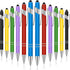 Tenare 12 Pieces Ballpoint Pen with Stylus Tip, 1.0 mm Black Ink Metal Pen Stylus Pen for Touch Screens, 2 in 1 Stylus Ballpoint Pen (Bright Color...