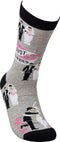 Primitives by Kathy LOL Made You Smile Silly Socks, Just Married, Model:39449...