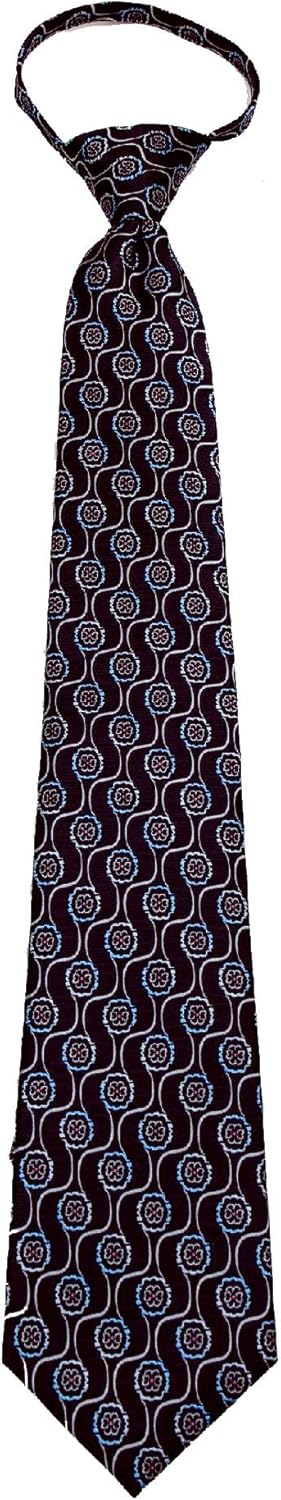 ZIP-12416 - Mens Pre-made Zipper Tie Fashion Zip Up Neckties...