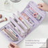 6-in-1 Roll-up Makeup Bag with 3 Detachable PVC Zip Pouches, Clear TSA Approved Travel Toiletry Bag Organizer for Cosmetics, First Aid, Medicine, ...
