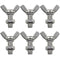 6pcs M8 1.25x20mm Stainless Steel Butterfly Screws with 6pcs Nuts Hand Tighten Toolless Adjust Bolt Butterfly Wing Head Thumb Screws...