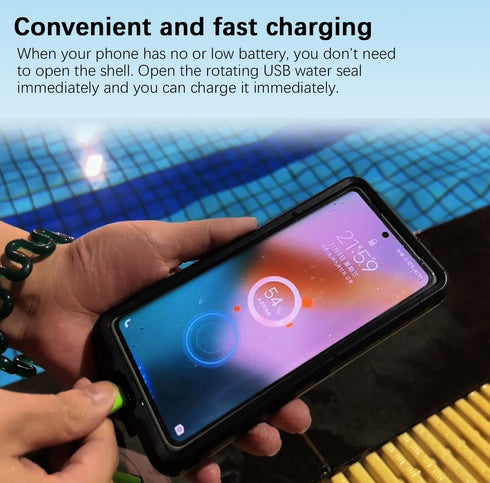 Series 8 Pro Max Waterproof Phone Case,Universal Self-Check Function Underwater Pouch Dry Bag Beach Travel Essentials Snorkeling Case for iPhone 1...