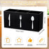 Acrylic Cutlery Storage Organizer Bin Silverware Caddy Countertop Knife Spoon and Fork Holder Kitchen 3 Section Tableware Storage Box for Cabinet ...