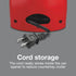 Proctor Silex Power Electric Automatic Can Opener for Kitchen with Knife Sharpener, Twist-off Easy-Clean Lever, Cord Storage, Red (75226)...