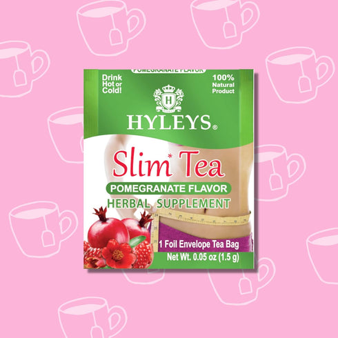 Hyleys Slim Tea Pomegranate Flavor - Weight Loss Herbal Supplement Cleanse and Detox - 25 Tea Bags (1 Pack)...