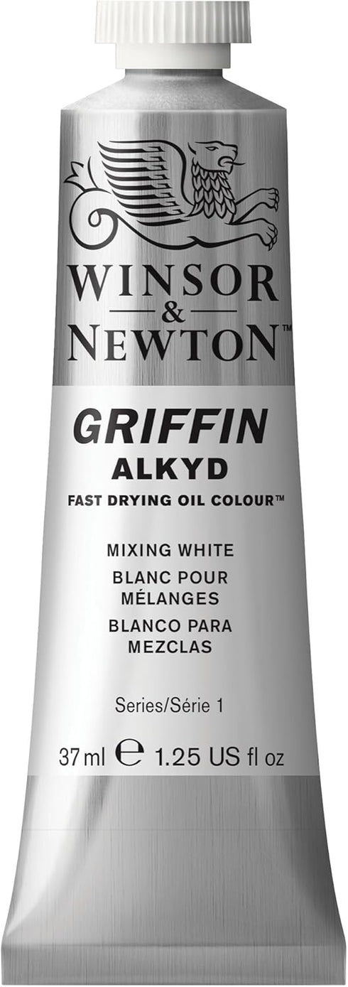 Winsor & Newton Griffin Alkyd Fast Drying Oil Paint, 37ml (1.25-oz) tube, Mixing White...