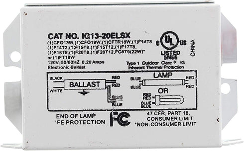 Solus IG13-20ELSX Electronic 120V Fluorescent Lamp Ballast, Easy Install & Energy Saving, Great for Aquarium & Terrarium Lamp Lighting, UL & CUL, ...
