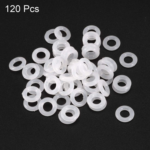 uxcell Silicone O-Rings, 8mm OD 4mm ID 2mm Width VMQ Seal Gasket for Compressor Valves Pipe Repair, White, Pack of 120...