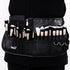 MSQ Makeup Brush Bag with Belt Cosmetic Brush Pouch Holder Organizer Multi Pocket Apron Pack with Adjustable Artist Belt Strap Large Capacity Grea...