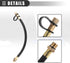 Motoforti Motorcycle Engine Flex Drain Hose, Flexible Oil Drain Tube Extension, for Kawasaki FR730V FX730V FJ180V FS730V, Rubber Aluminum Alloy, B...