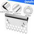 2Pcs Food Mesh Screen Blocks, Stainless Steel Food Blocker from Falling into Tray, Griddle Cooking Accessories for Black Stone Grills and Other Gr...
