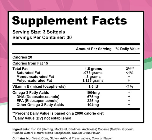 Fairhaven Health PeaPod Omega-3 Premium Icelandic Fish Oil Supplement for Healthy Pregnancy, Made with EPA, DHA and Fatty Acids for Cognitive Func...