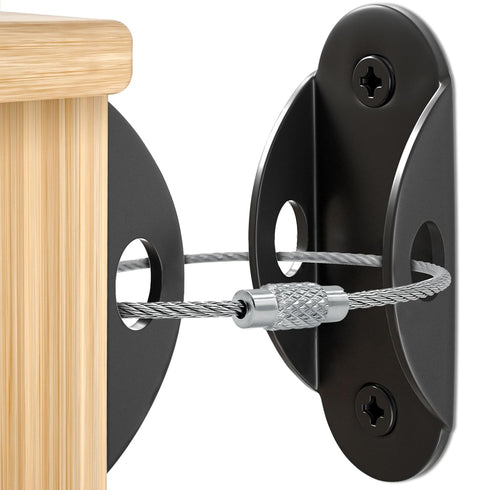Furniture Anchors (10 Pack) Anti Tip Furniture Straps for Baby Proofing, 400lbs Tension Earthquake Resistant Metal Straps, Furniture Wall Anchor P...