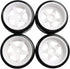 4PCS 12mm Hub Wheels,1:10 63mm Hard Plastic RC Drift Cars On Road Touring Racing Bald Tires for Traxxas HSP Tamiya HPI Kyosho On-Road Drifting Car...
