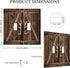 Farmhouse Antler Barn Door 2 Gang Double Toggle Light Switch Cover Decorative Wall Plate Electrical Faceplate For Country Farm Bathroom Home Livin...