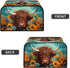 Highland Cow Slow Cooker Bags Cattle Wildlife Slow Cooker Dust Cover Woodland Cow Air Fryer Cover Dust Cover Top Handle and Mesh Pockets...