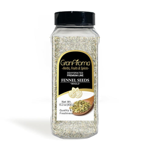 GranAroma Fennel Seeds, 15.2 oz, Whole Seeds, Light Flavor, Cooking & Baking...