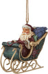 Enesco Jim Shore Heartwood Creek Santa in Sleigh Event Ornament...