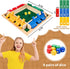 1-4 Players Shut The Box Dice Game, 10 Numbers Traditional Wooden Pub Bar Board Family Table Mat Game Dice for Kids and Adults...