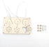 Kids Busy Board Montessori, Accessories Educational Sensory Toy, Portable Sensory Plane Travel Toy Creative Activity Part, Wooden Board DIY Shape ...