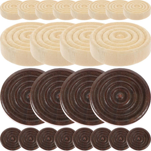 Abaodam 24 Pieces Backgammon Pieces Checkers Replacement Checkers Board Game Pieces Playing Game Chips Pieces Chess Accessories Wooden Checkers fo...