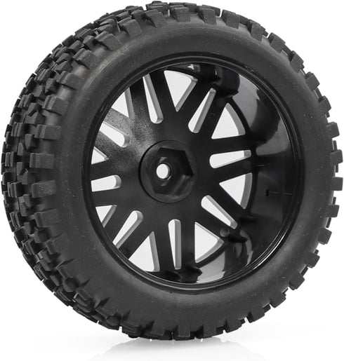 4P 12mm Hex RC Buggy Solid Wheel and Rubber Tires OD 87mm for 1/10 1/12 1/14 HSP HPI Hobao WLtoys Tamiya Off-Road Car...