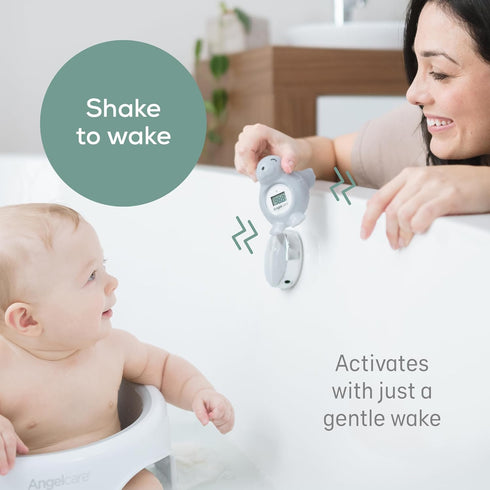 Angelcare Baby Bath & Room Thermometer - Happy Seal, Grey, BT-01-SEAL-US...