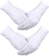 Sumind 2 Pairs Nylon Cotton Gloves White Uniform Gloves Tuxedo Gloves Formal Police Gloves Guard Parade Glove...