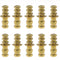 10PCS 8MM/0.31Inch Worktop Blade Locator Worktop Bolt Sleeve Connector Furniture Connector Hidden Concealed Brass Sleeve Suitable for Docking Wood...