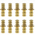 10PCS 8MM/0.31Inch Worktop Blade Locator Worktop Bolt Sleeve Connector Furniture Connector Hidden Concealed Brass Sleeve Suitable for Docking Wood...