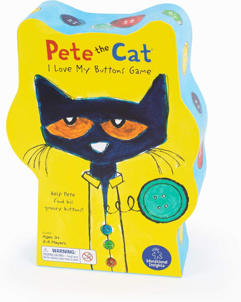 Educational Insights Pete The Cat I Love My Buttons Board Game For Toddlers & Preschoolers, For 2-4 Players, Gift For Boys & Girls, Fun Family Gam...