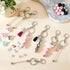 86 Pcs Beadable Keychain Bar Set Bead Keychain Kit Include Variety Beads Leather Tassel Charms for DIY Craft Gift...