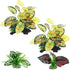Reptile Artificial Plants, Terrarium Plants Decorations Supplies, Aquarium Fish Tank Plant, Amphibian Habitat Hideout Tank Accessories(M Set-4pcs/...